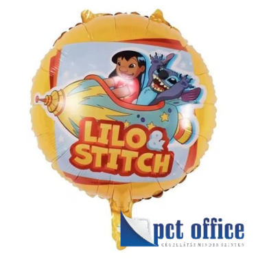 Lufi Fóliás 18 inch-es Lilo&Stitch, utazik
