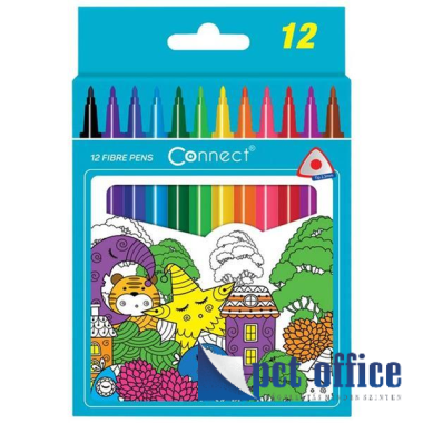 Filctoll készlet 12 db-os Connect háromszögletű