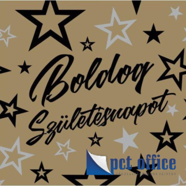 Party Szalvéta 3 rétegű 20 db-os 33x33 cm Boldog Születésnapot