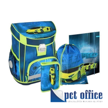 Iskolatáska, hátitáska szett VISION PLUS Speed Racer 5 db-os