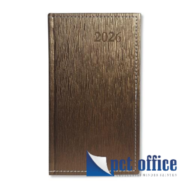 Zsebnaptár PD Period Lamé Bronz 2026.
