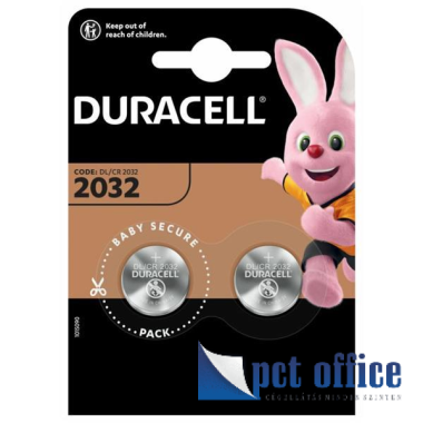 Elem Duracell gombelem CR2032 2 db-os