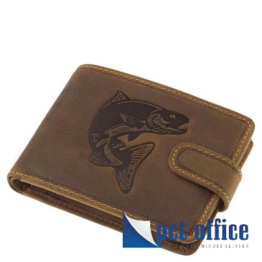 Pénztárca Férfi bőr Green Deed AS09/T Süllő mintával