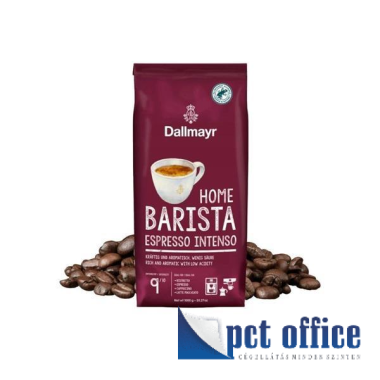 Kávé, pörkölt, szemes, vákuumos csomagolásban, 1000 g, Dallmayr HOME Barista Espresso Intenso