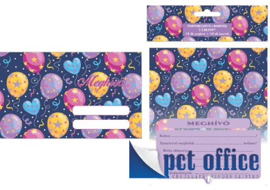 Party Meghívó 10 Db-os Lufi T-Creativ