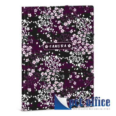 Gumipántos mappa A4 Sakura Ars Una