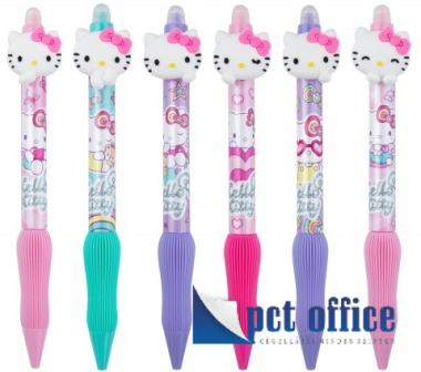 Zseléstoll nyomógombos Colorino Radírozható Hello Kitty Pink 10678 0,5 mm
