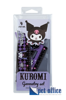 Vonalzókészlet, műanyag 4 db-os Hello Kitty Kuromi