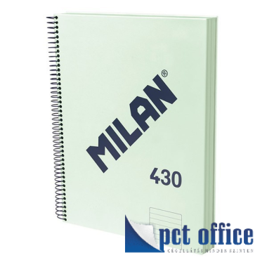 Spirálfüzet A4 vonalas Milan 120 lapos 1918 Series zöld