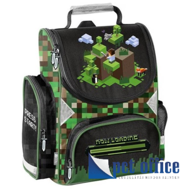 Iskolatáska, hátitáska merev falú Paso Minecraft Pixel