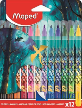Filctoll készlet 12 db-os Kimosható 2,8 mm „Dragon sárkány Maped