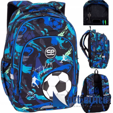 Iskolatáska, hátitáska CoolPack Prime Pro 21 L Football Navy 2026