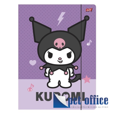 Gumipántos mappa A4 Hello Kitty Kuromi ombre