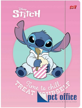 Gumipántos mappa A4 Lilo és Stitch rózsaszín