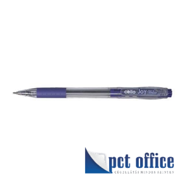 Golyóstoll nyomógombos Cello Joy 0,7 mm kék