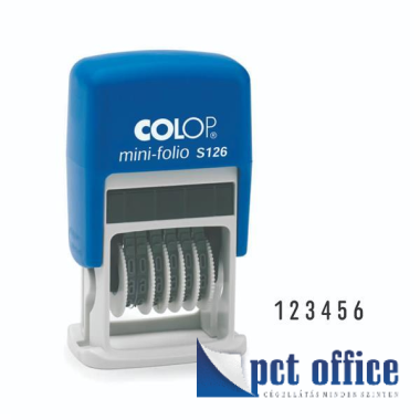 Bélyegző, Számbélyegző Colop S126