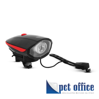 Kerékpár lámpa elektromos kürttel - XPE LED - 400 mAh - 450 lm - IP55