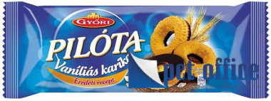 Vaníliás karika, 150 g, GYŐRI Pilóta, étcsokoládés