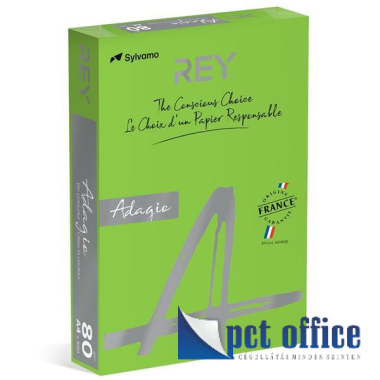 Másolópapír Color A4 80 gr Rey Adagio Intenzív Zöld 52