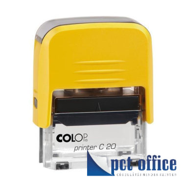 Bélyegzőház Colop Printer C20 citromsárga (38x14 mm)