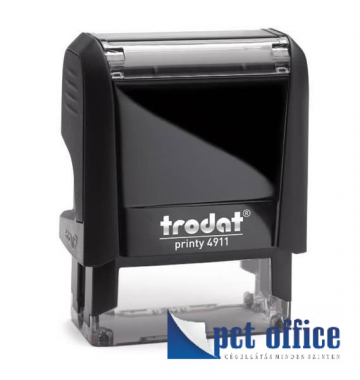 Bélyegzőház Trodat 4911 Printy 4.0 fekete (38x14 mm)