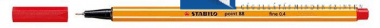 Tűfilc Stabilo 88 0,4 mm Piros 88/40