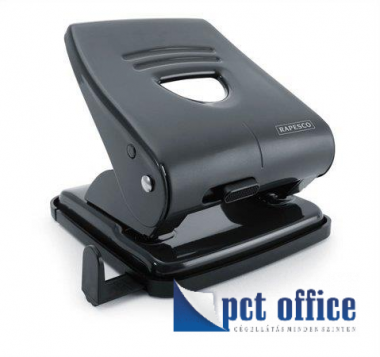 Lyukasztó kétlyukú 30 lap fém Rapesco 827 Fekete