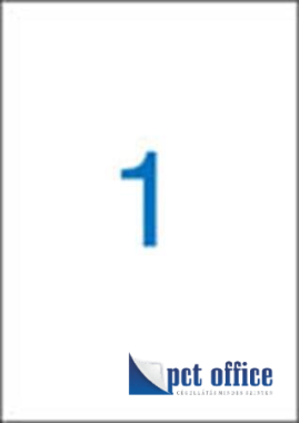 Etikett címke 1 A4 210x297 mm Victoria