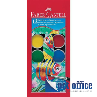Vízfesték 12 db-os 30 mm Faber Castell nagy