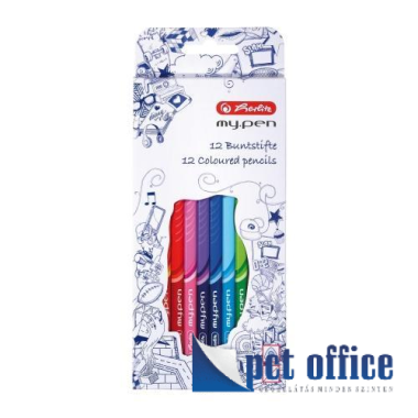 Színes Ceruza 12 db-os háromszögletű My.Pen Herlitz